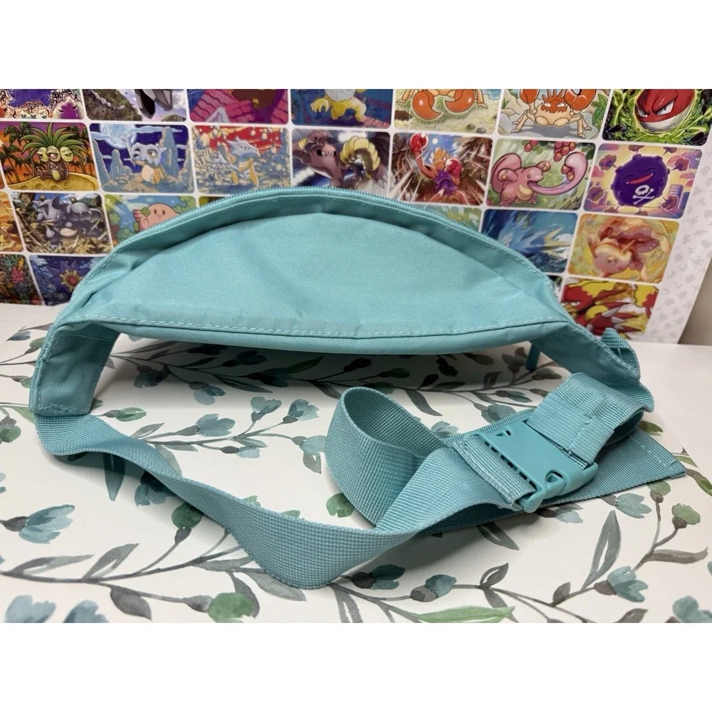 Champion Teal Waist Bag Fanny Pack‎ Rainbow Logo Adjustable Belt 5x13